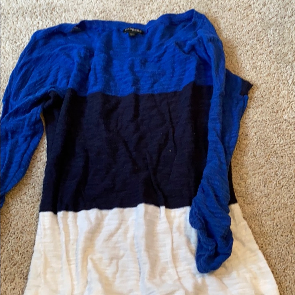 Express color block sweater